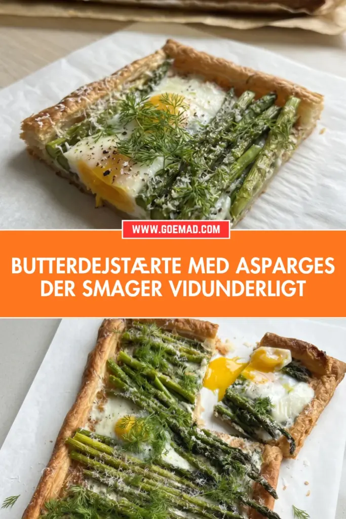 Butterdejstærte med asparges: nem hverdagsret der smager af forår