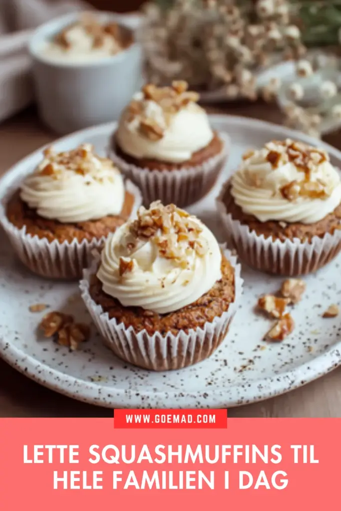 Saftige squashmuffins: den bedste hjemmelavede opskrift med cream cheese frosting
