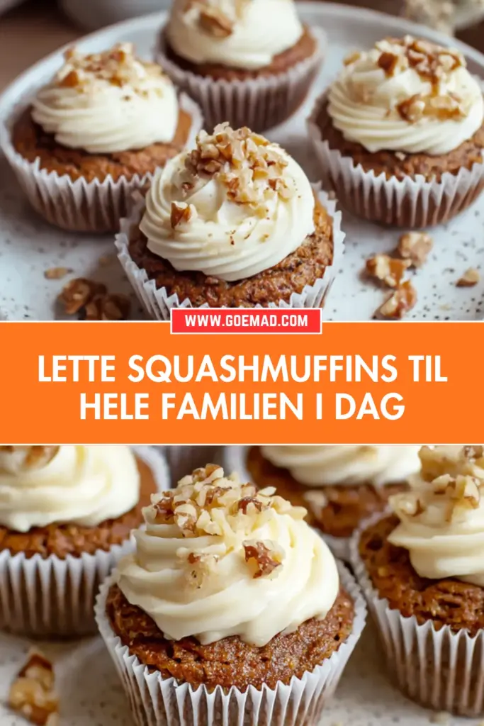 Saftige squashmuffins: den bedste hjemmelavede opskrift med cream cheese frosting