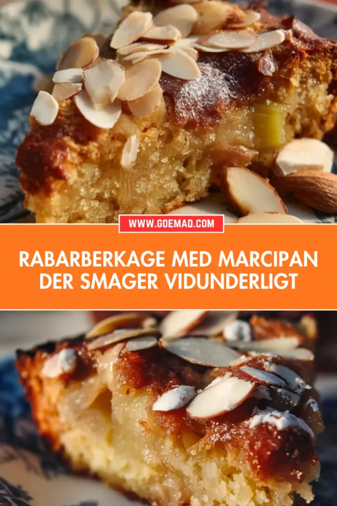 Rabarberkage med marcipan: den saftige hjemmelavede opskrift du mangler