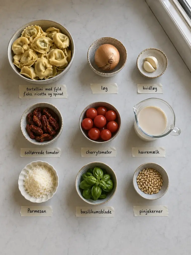Tortellini i tomatsauce: en nem og cremet pastaret til hele familien