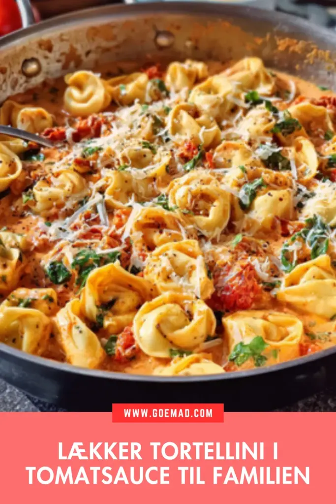 Tortellini i tomatsauce: en nem og cremet pastaret til hele familien