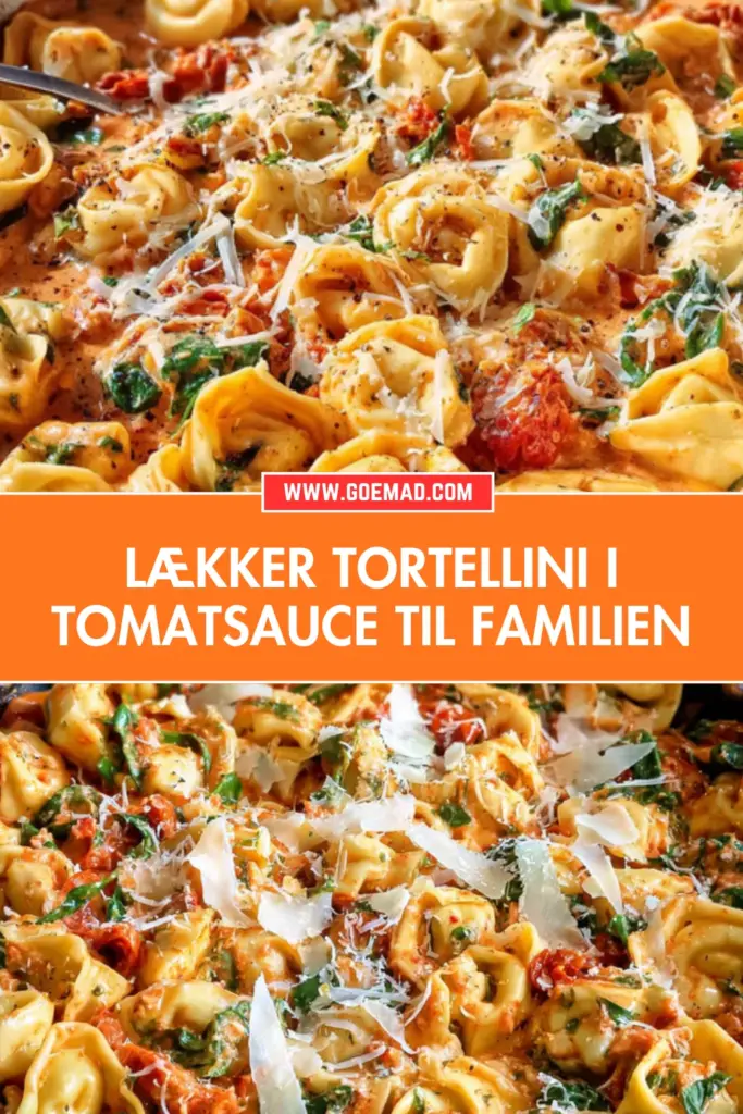 Tortellini i tomatsauce: en nem og cremet pastaret til hele familien